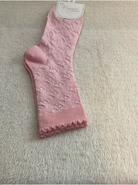 Pink Patterned Women's Socks